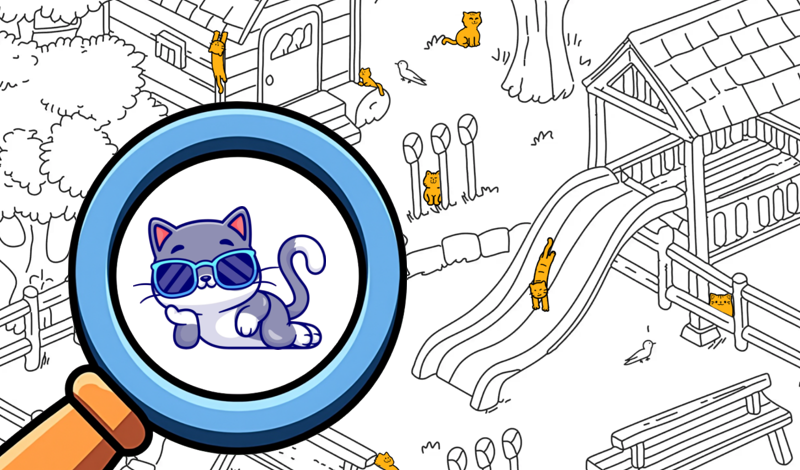 Spot the Cat. Hidden Cats game cover