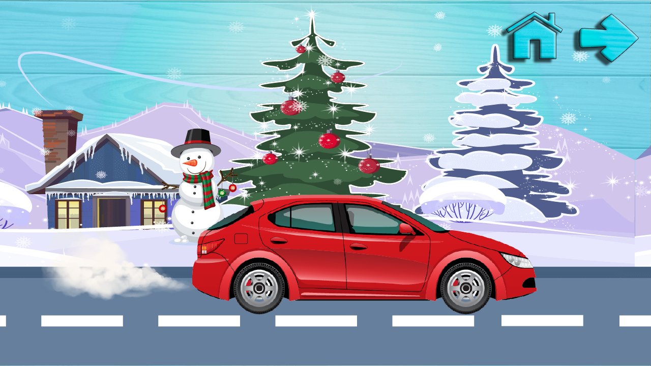 Kids puzzles with transport screenshot