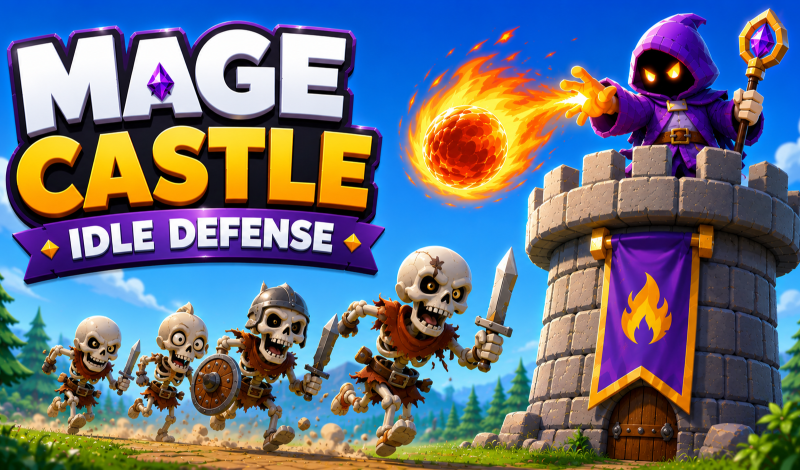 Mage Castle Idle Defense game cover