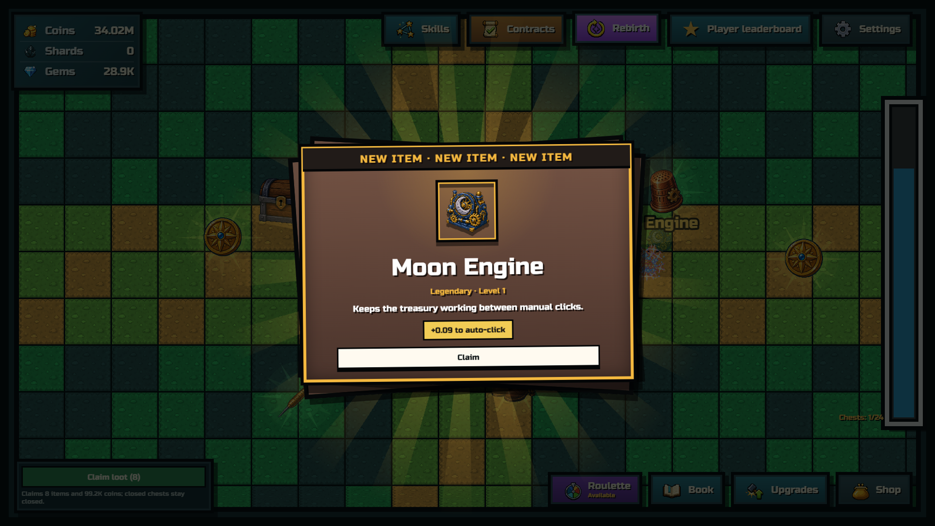 Treasure Button: Click the Button — screenshot 1