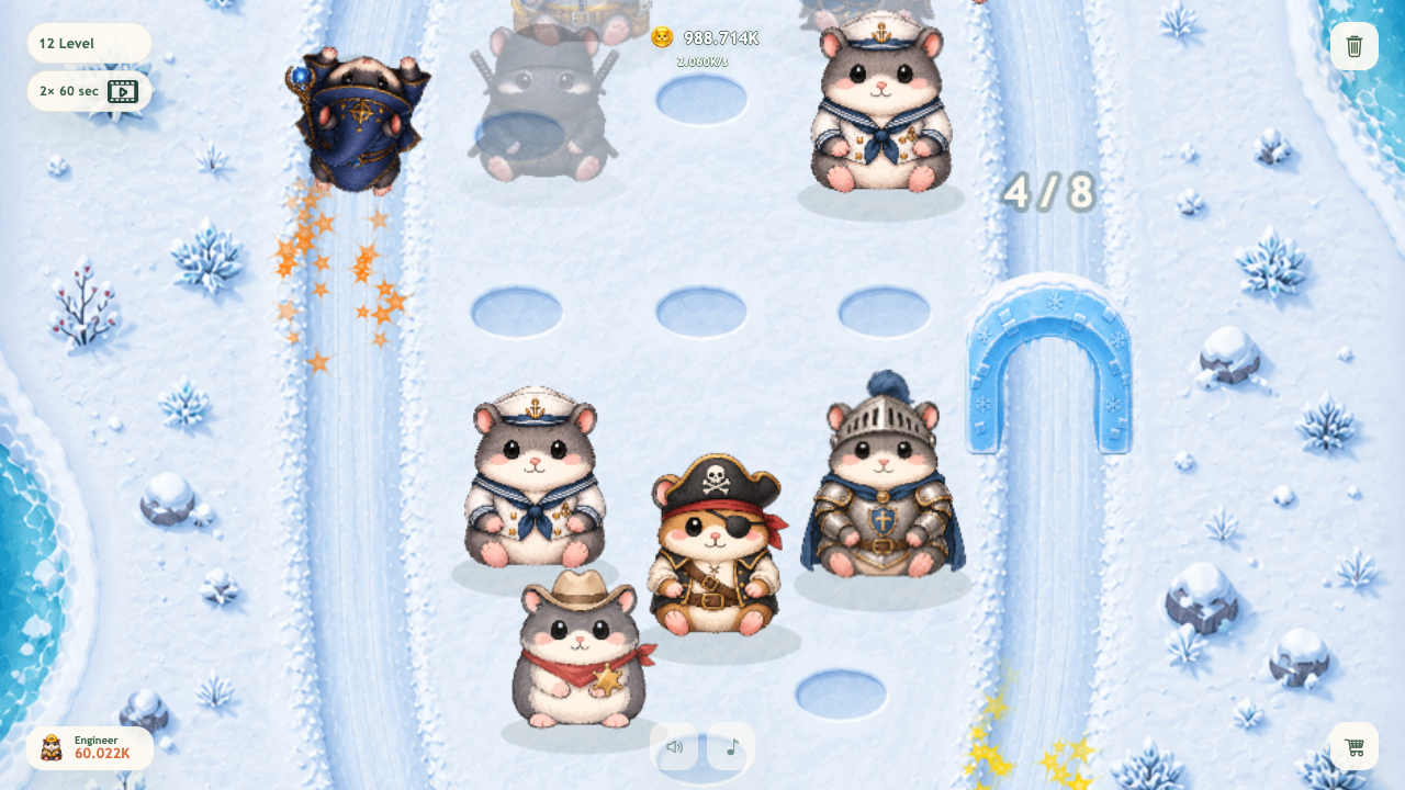 Hamster Evolution: Run and Merge — screenshot 2