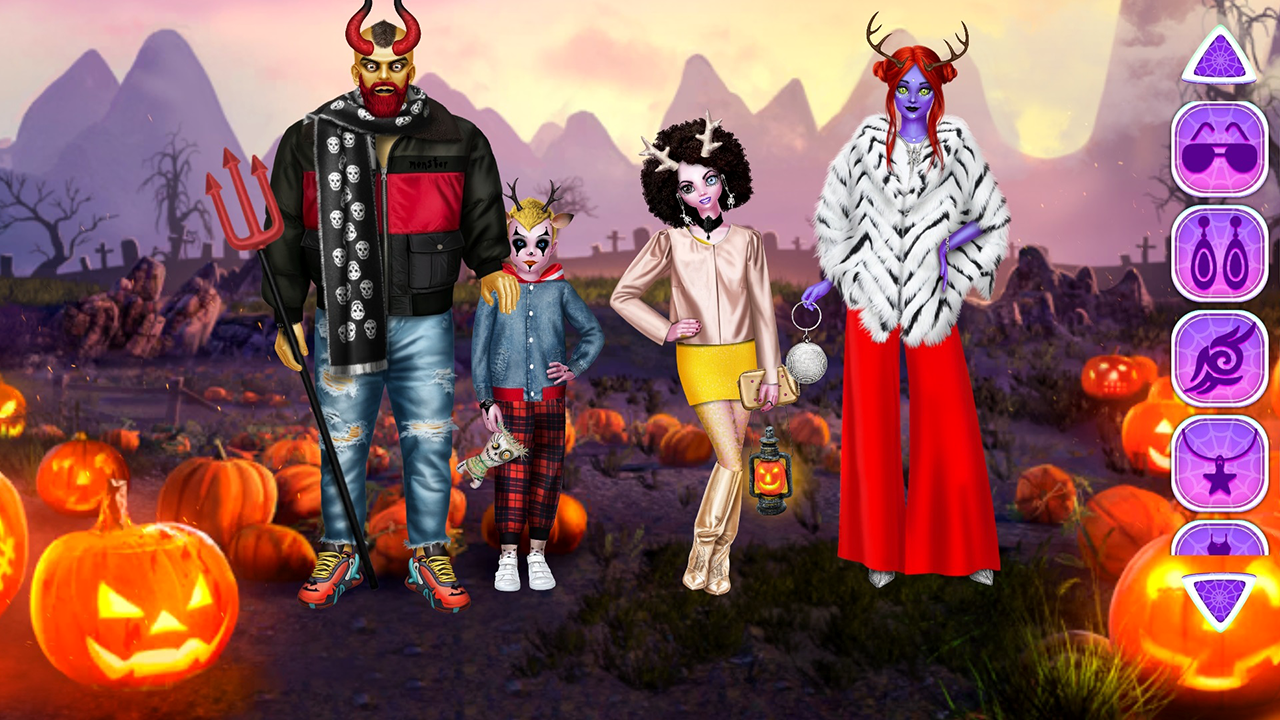 Monsters Family Dress Up screenshot