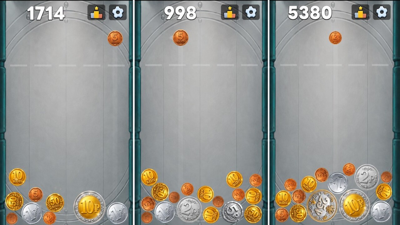 Рубль 2048: Соединяй монеты — screenshot 1