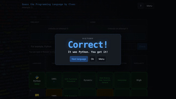 Guess the Programming Language by Clues