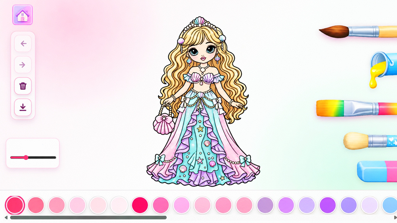 Pastel Color - Раскраска для девочек — screenshot 2
