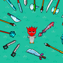 Red Sprunki with a sword