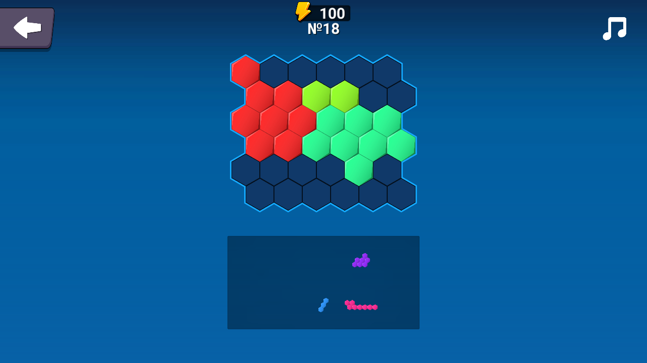 Mosaic: geometric shapes screenshot
