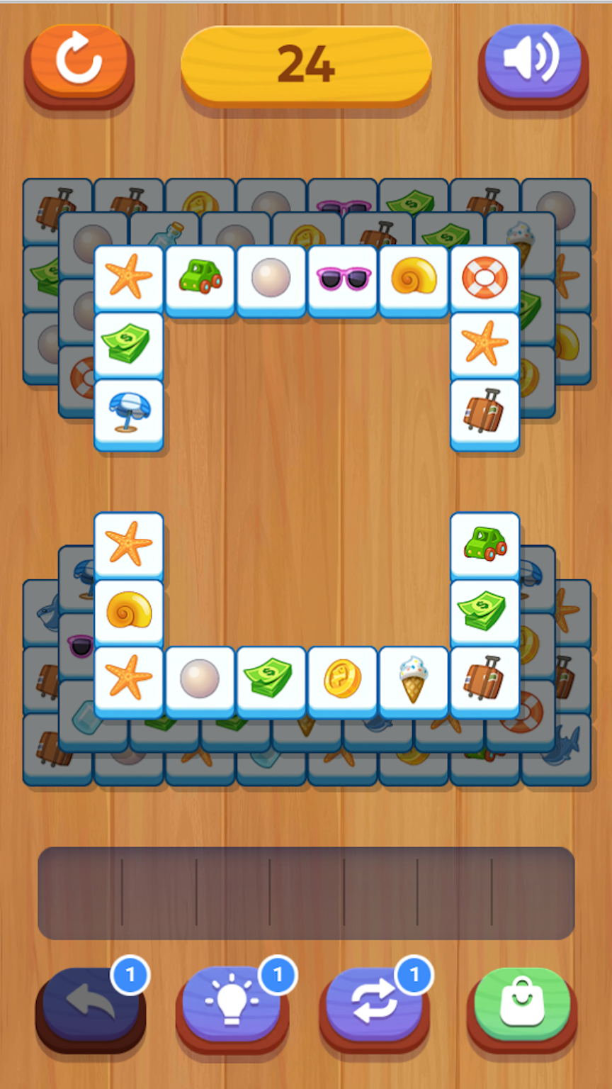 Mahjong: Collect three tiles in a row screenshot 5