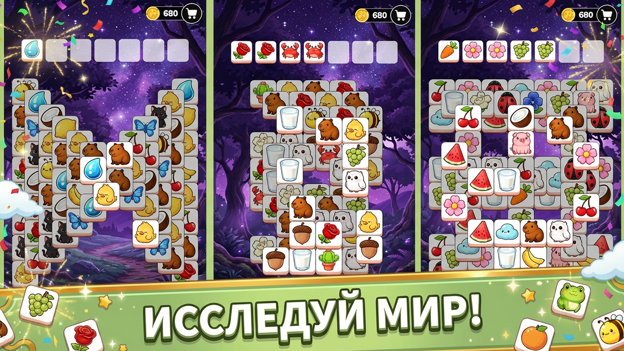 Три в ряд: Вокруг света — screenshot 3