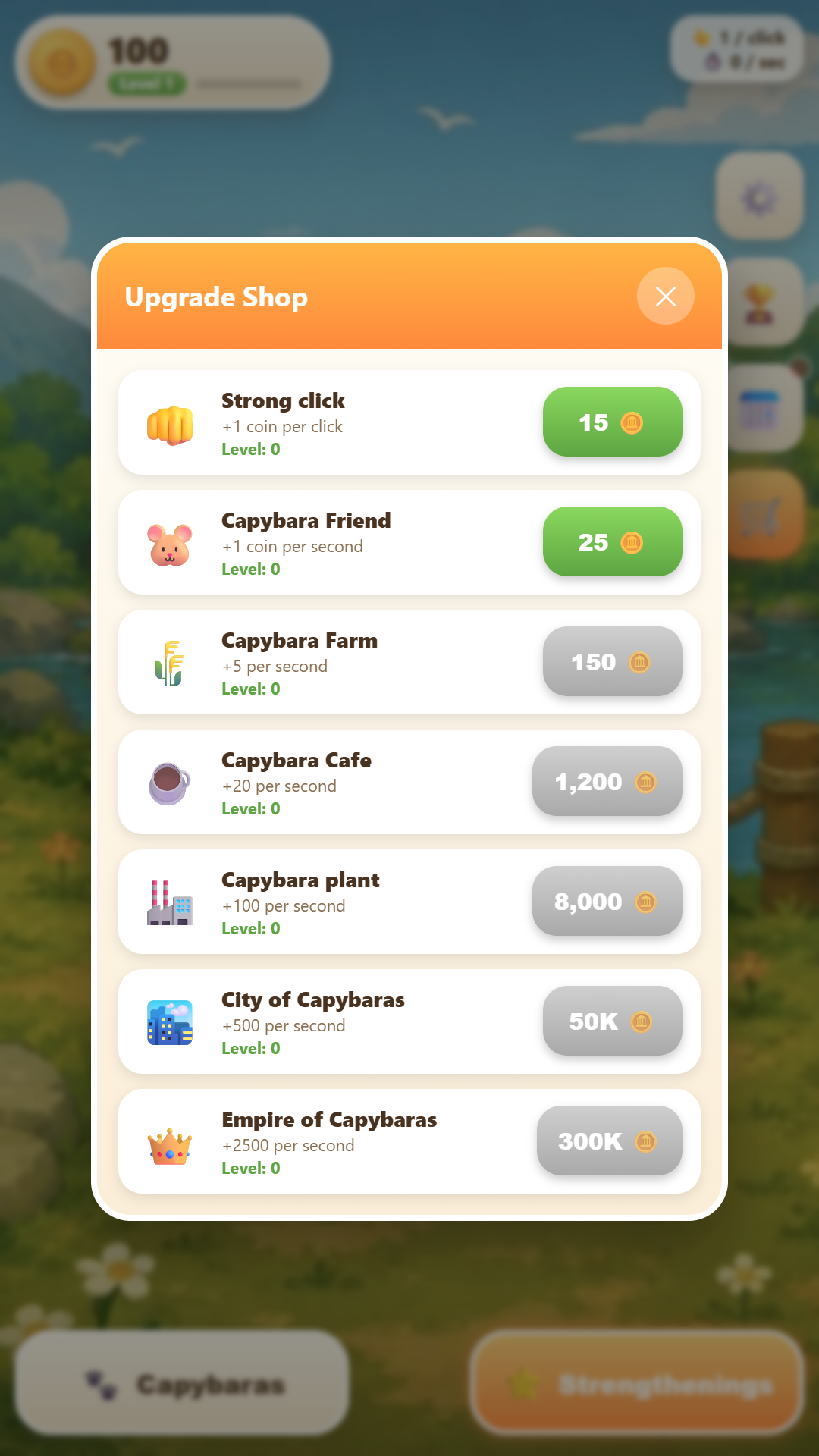 Capybara Clicker screenshot 4