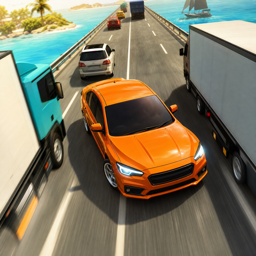Overtaking on the highway at speed icon