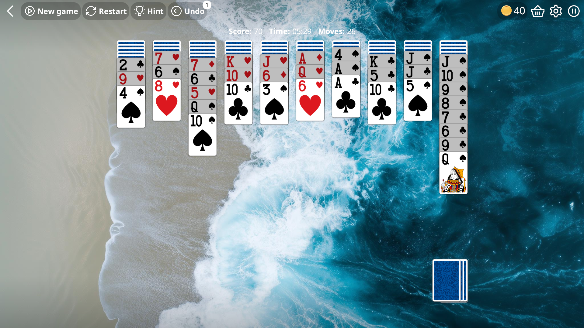 Spider Solitaire Online 1 - 2 - 4 suits — screenshot 2