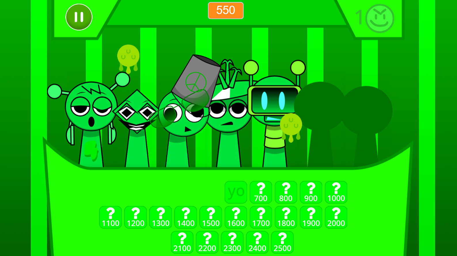 Sprunki GREEN MOD screenshot
