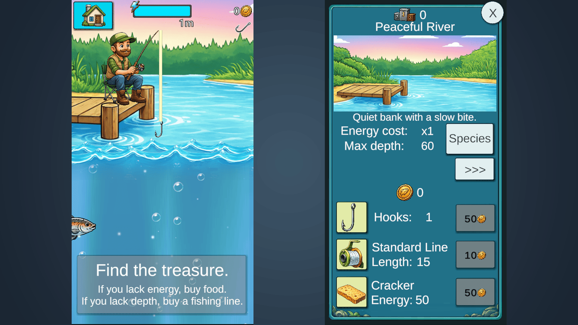 Lucky Catch: 2D Fishing Simulator — screenshot 2