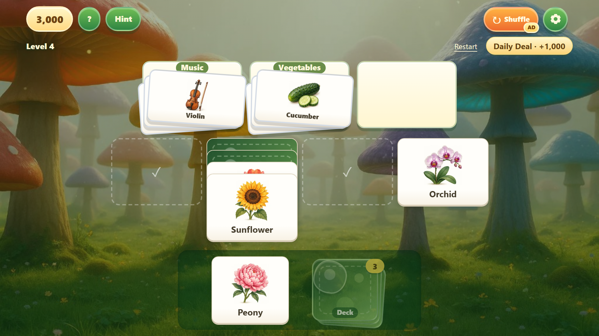Word Solitaire: Sort It All Out screenshot 2