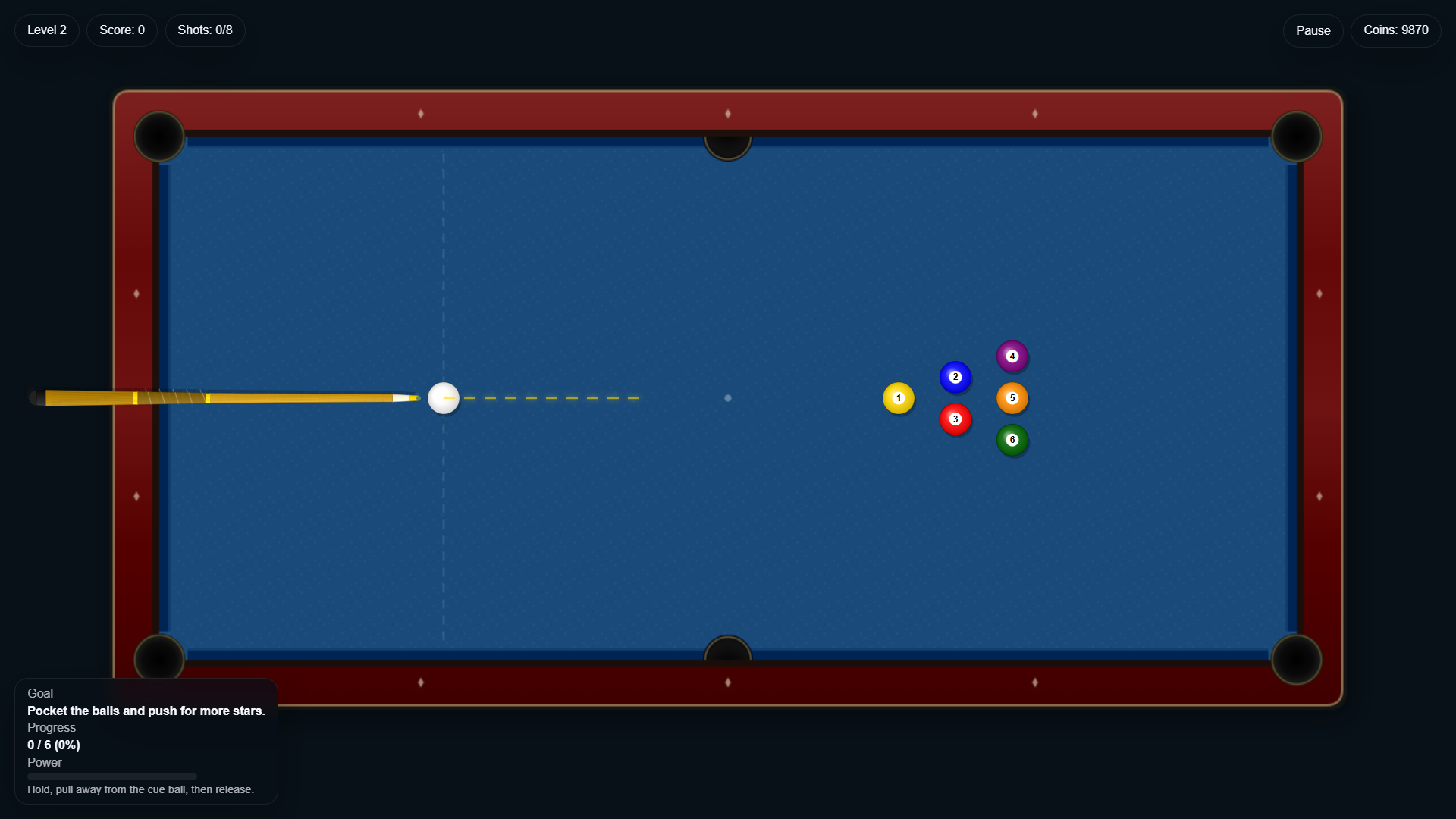 Pocket Billiard: 10 Levels — screenshot 2