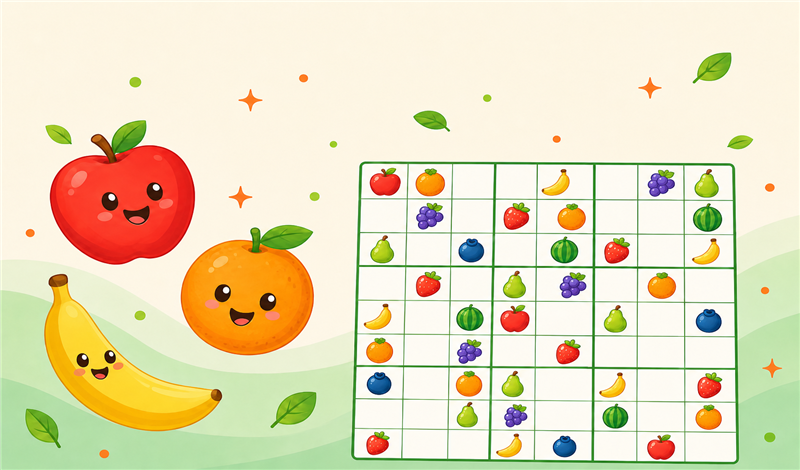 Fruit Sudoku game cover
