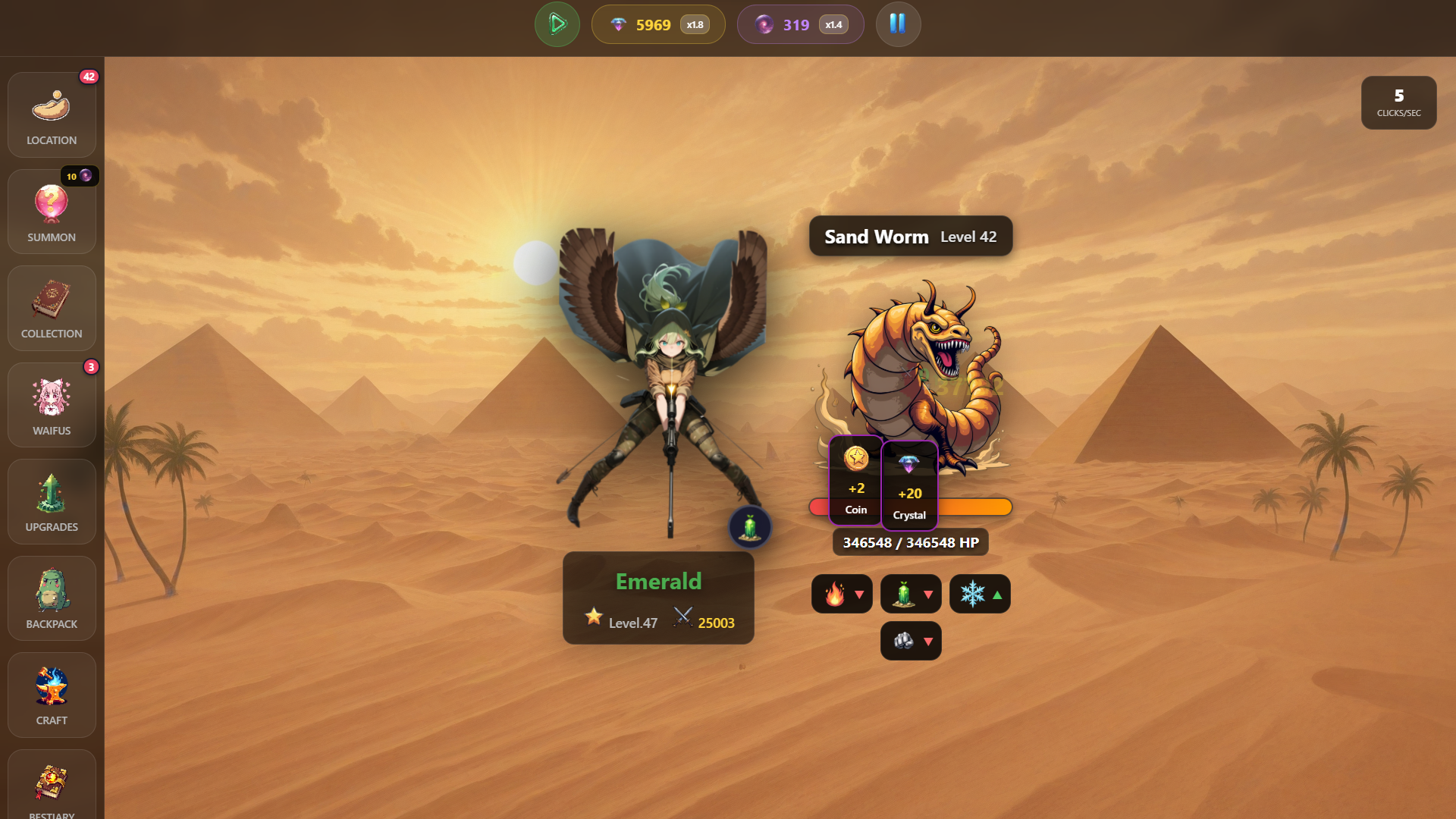 Harem Clicker Infinity — screenshot 1