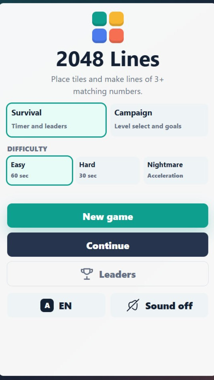 2048 Lines screenshot 5