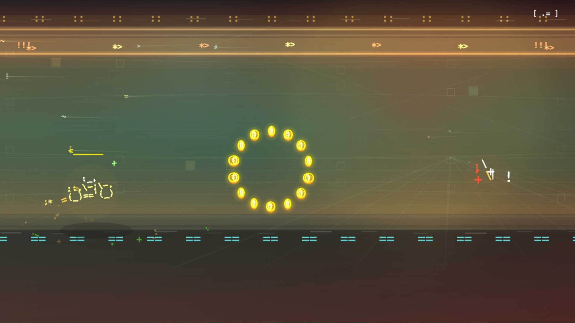 Пульс пикселей: ASCII-раннер — screenshot 2