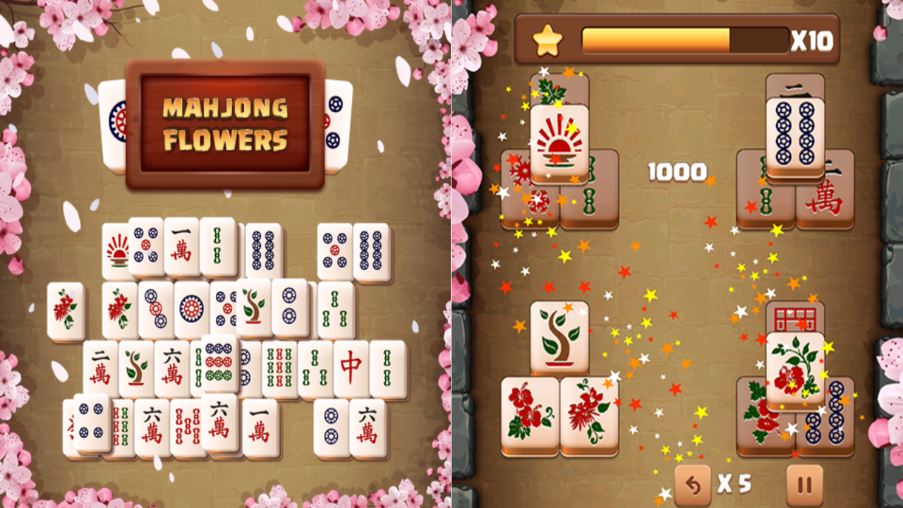 Mahjong Flowers screenshot