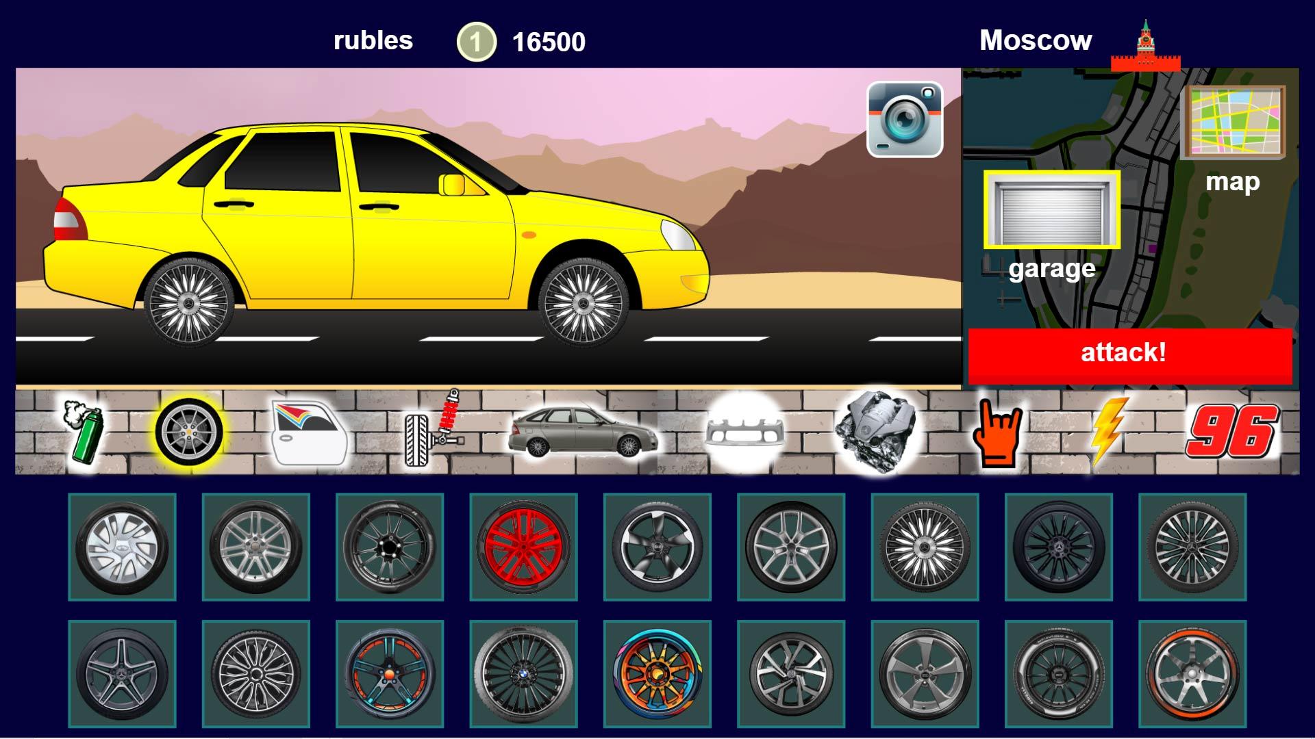 Create a Priora and take over Moscow! screenshot