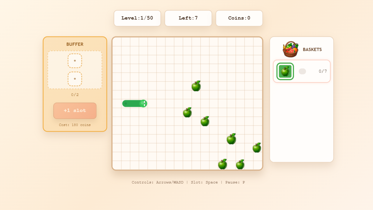 Snake: Sorting Food — screenshot 1