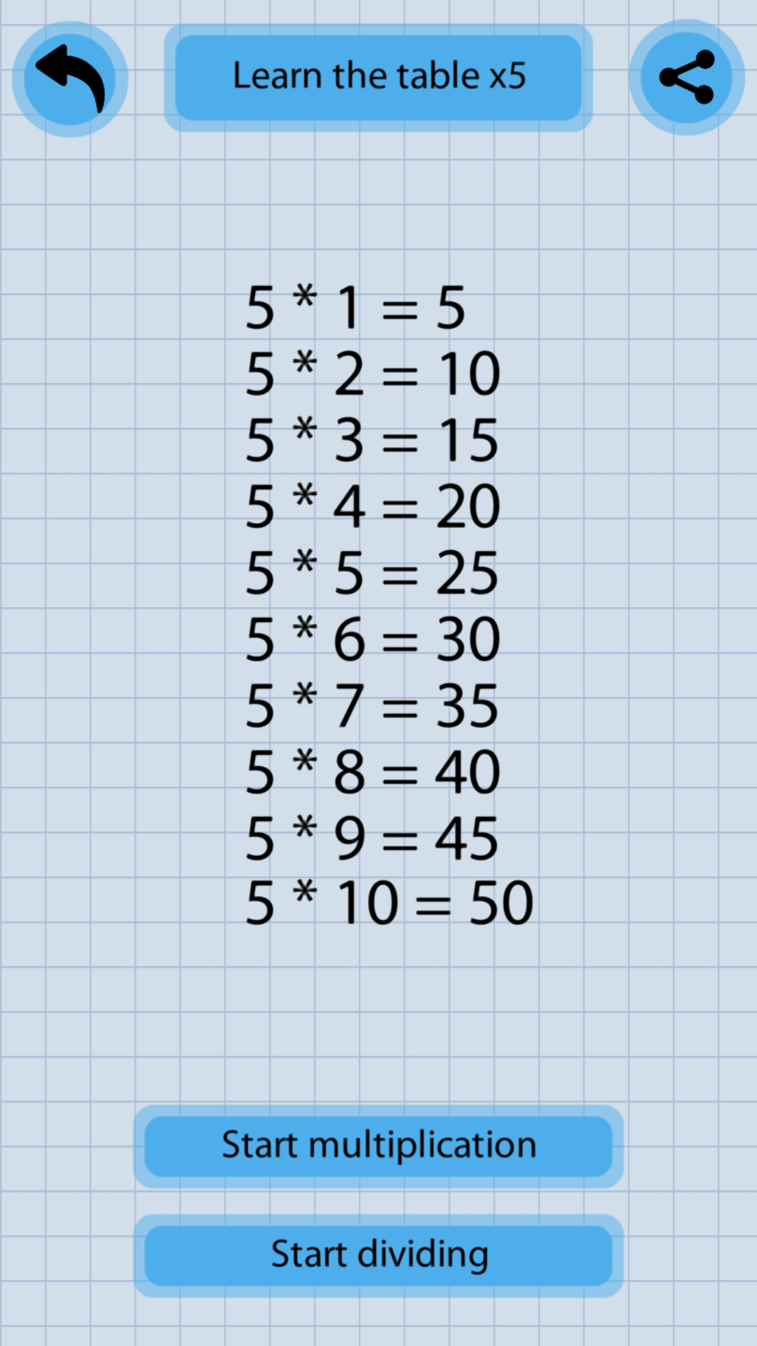 Multiplication Table Training screenshot 6
