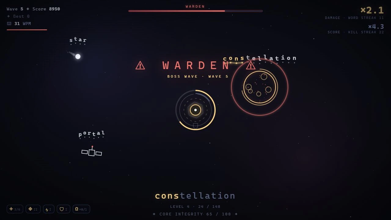 Star Seal: Typing Survival screenshot 4