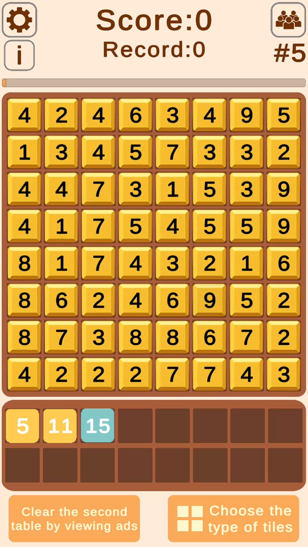 Numbers: matching combinations in a row screenshot 3