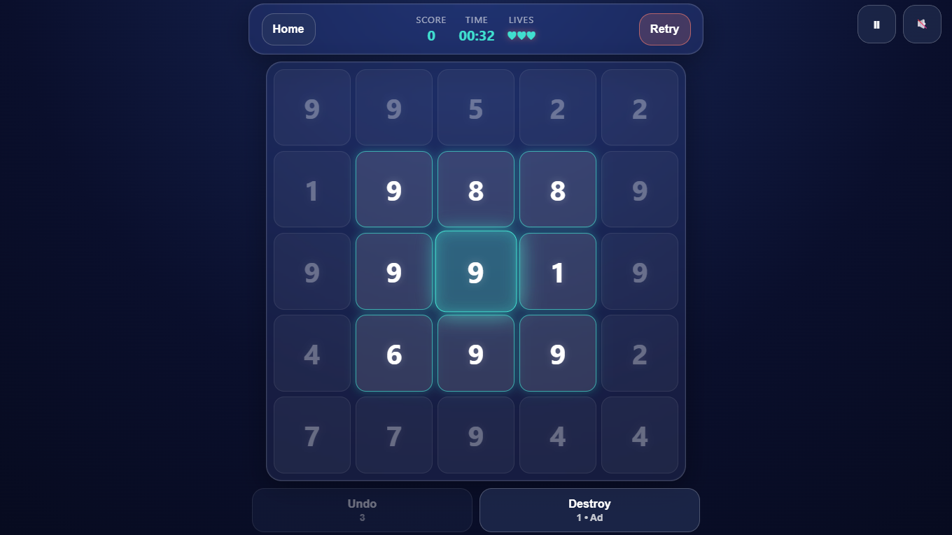 Math Collapse — screenshot 2