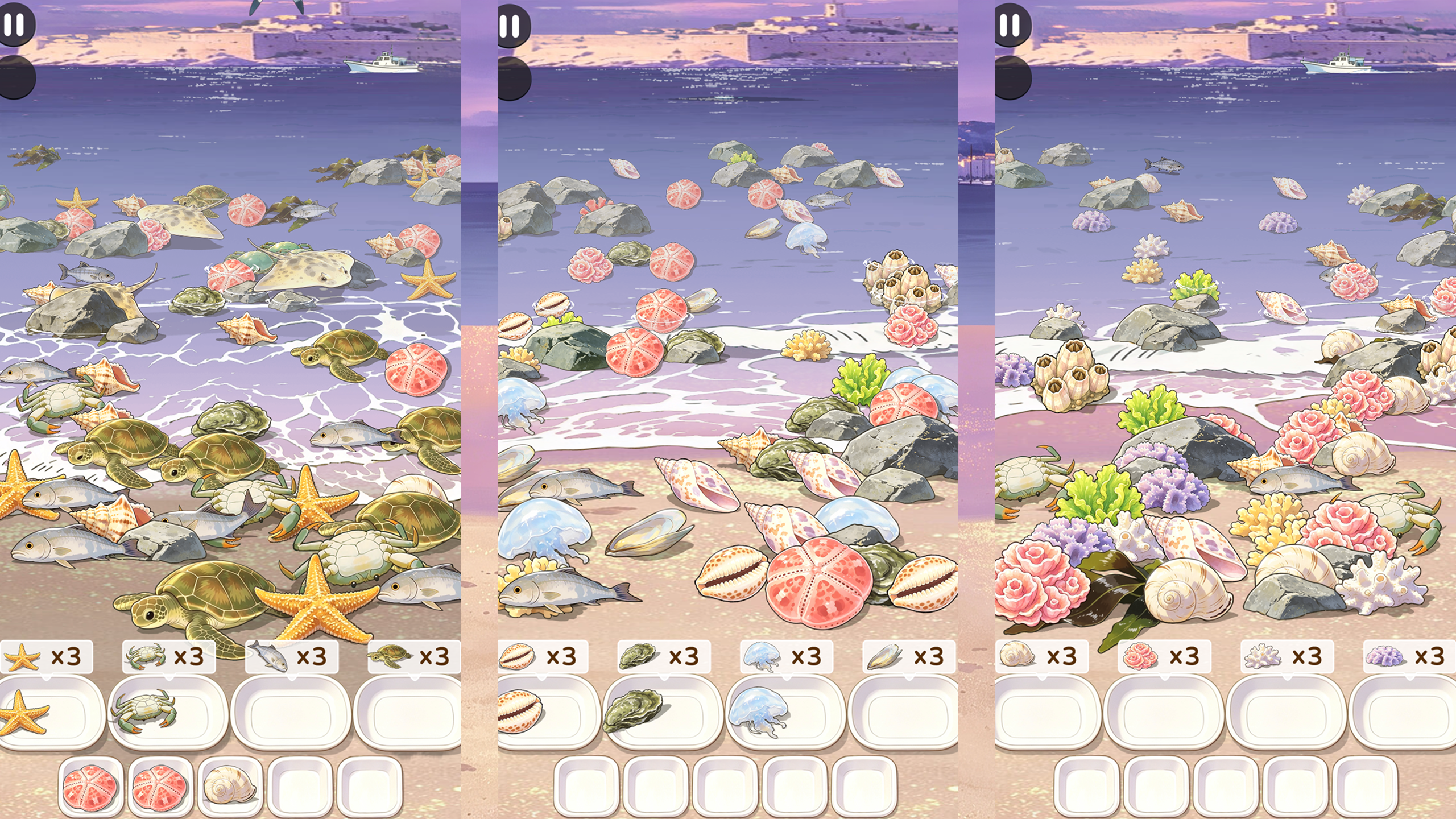 Seafood Match-3: Beach — screenshot 2