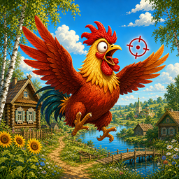 Деревенская охота Moorhuhn