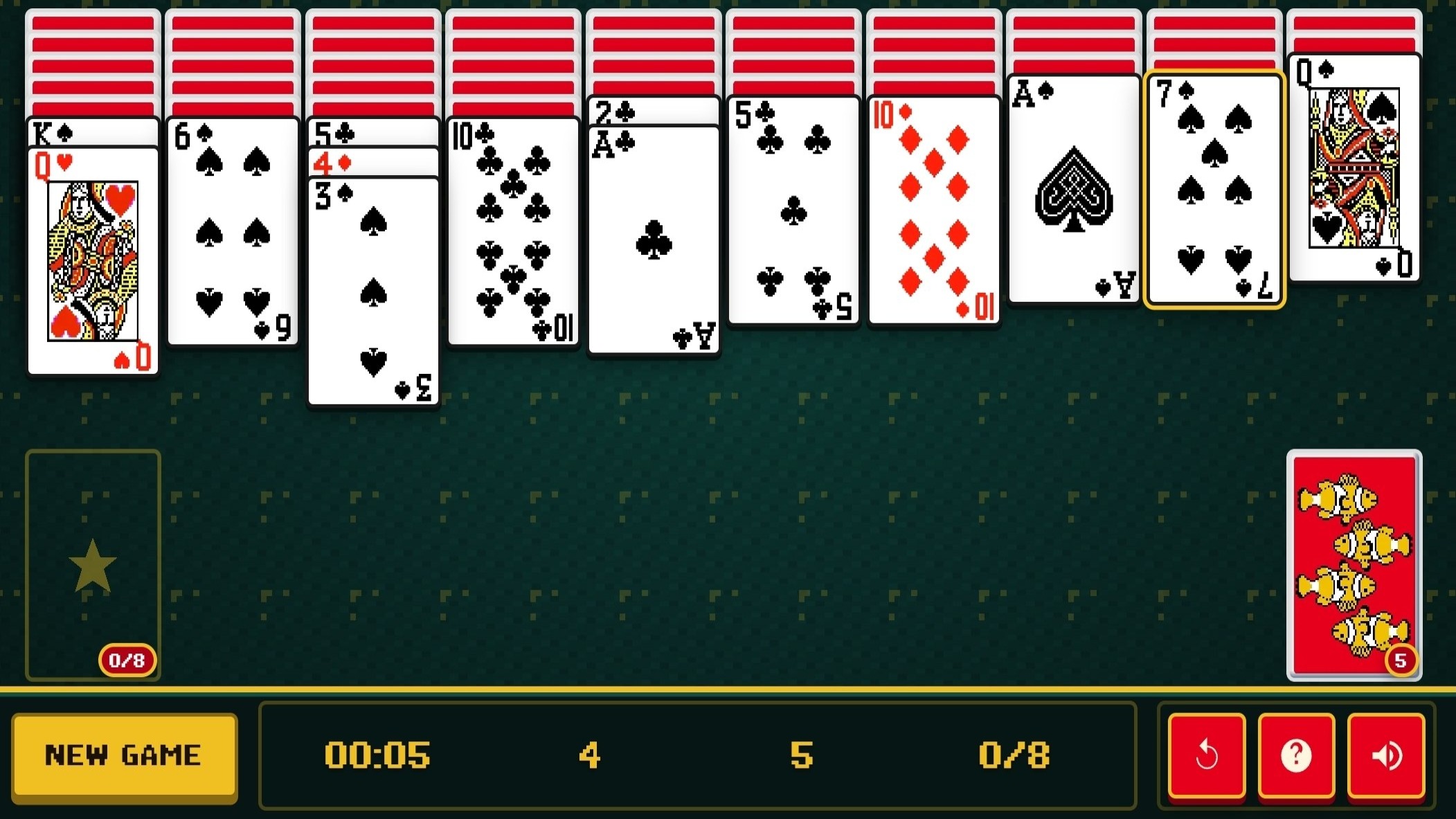 8 bit klondike screenshot 3