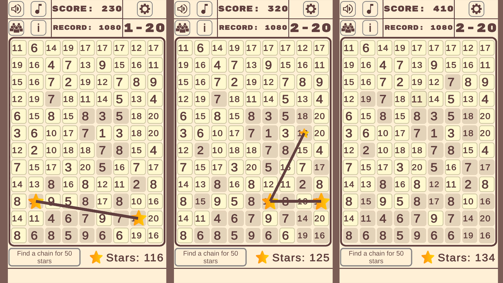 Number Chains In Sequences — screenshot 2