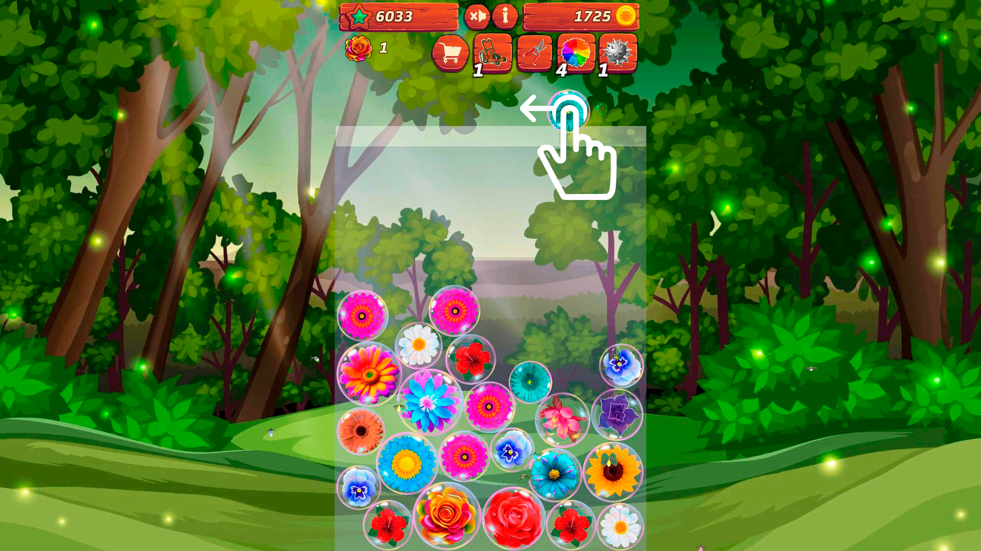 Connect the Flowers! Pop the Bubbles! 2048 screenshot
