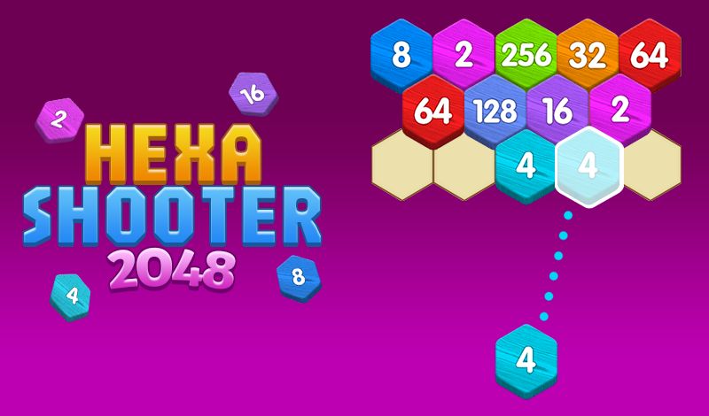 Hexa Shooter 2048 game cover