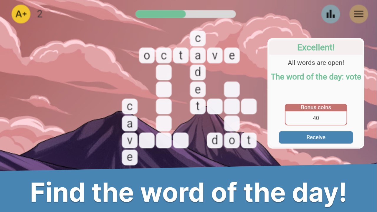 Words from word and contrary — screenshot 2