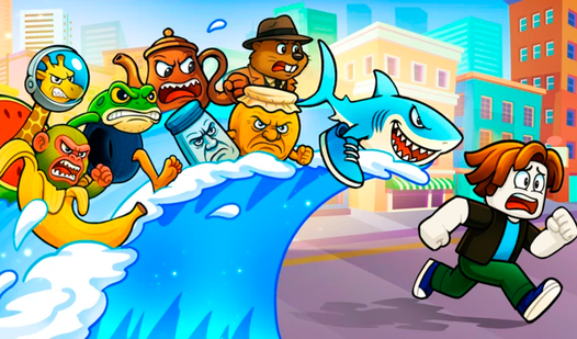 Обби: Водная погоня за Брейнротами