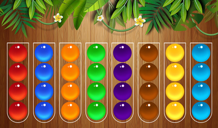 球球分类：颜色排序