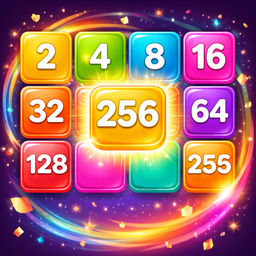 2048 Numbers Merge three in a row