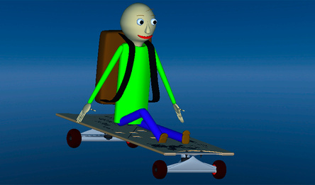 Baldi on the ruler