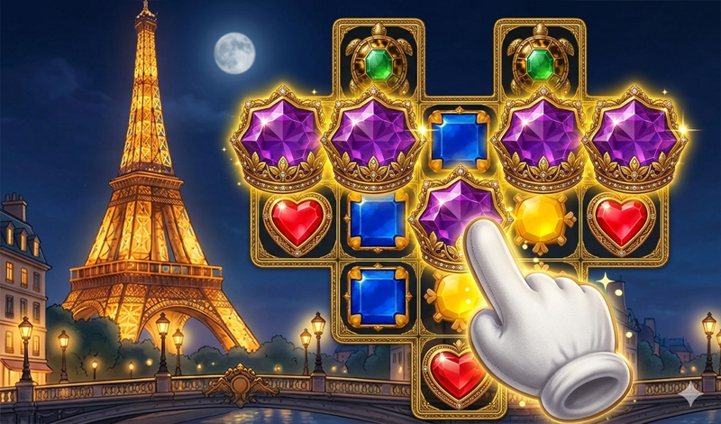 Treasures of Paris: The Secret of Gems - Match 3 game cover