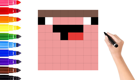 Coloring Noob and Pro  loading=