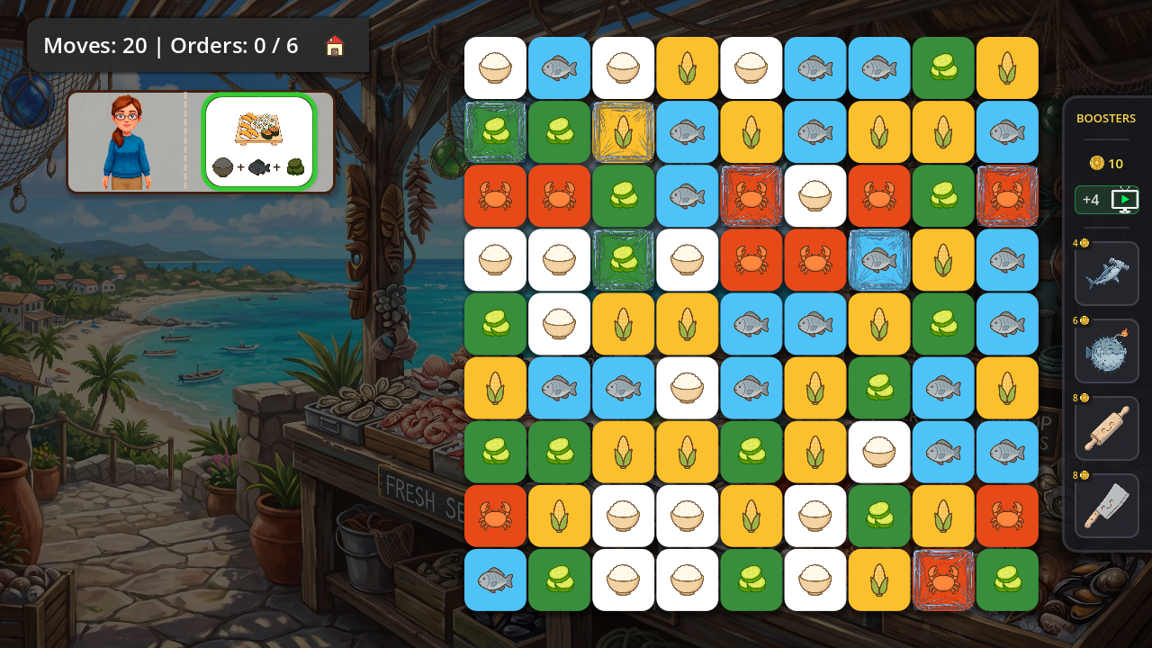 Raccoon Chef: Match 3 Cooking! — screenshot 7