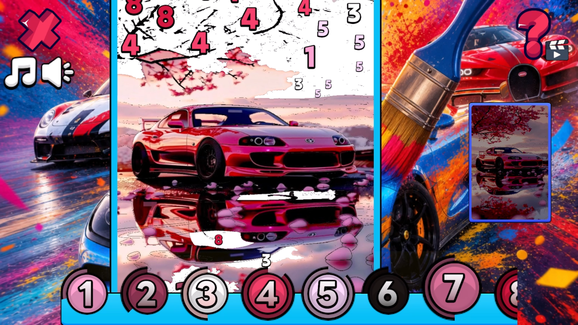Supercars: Color by Number — screenshot 8