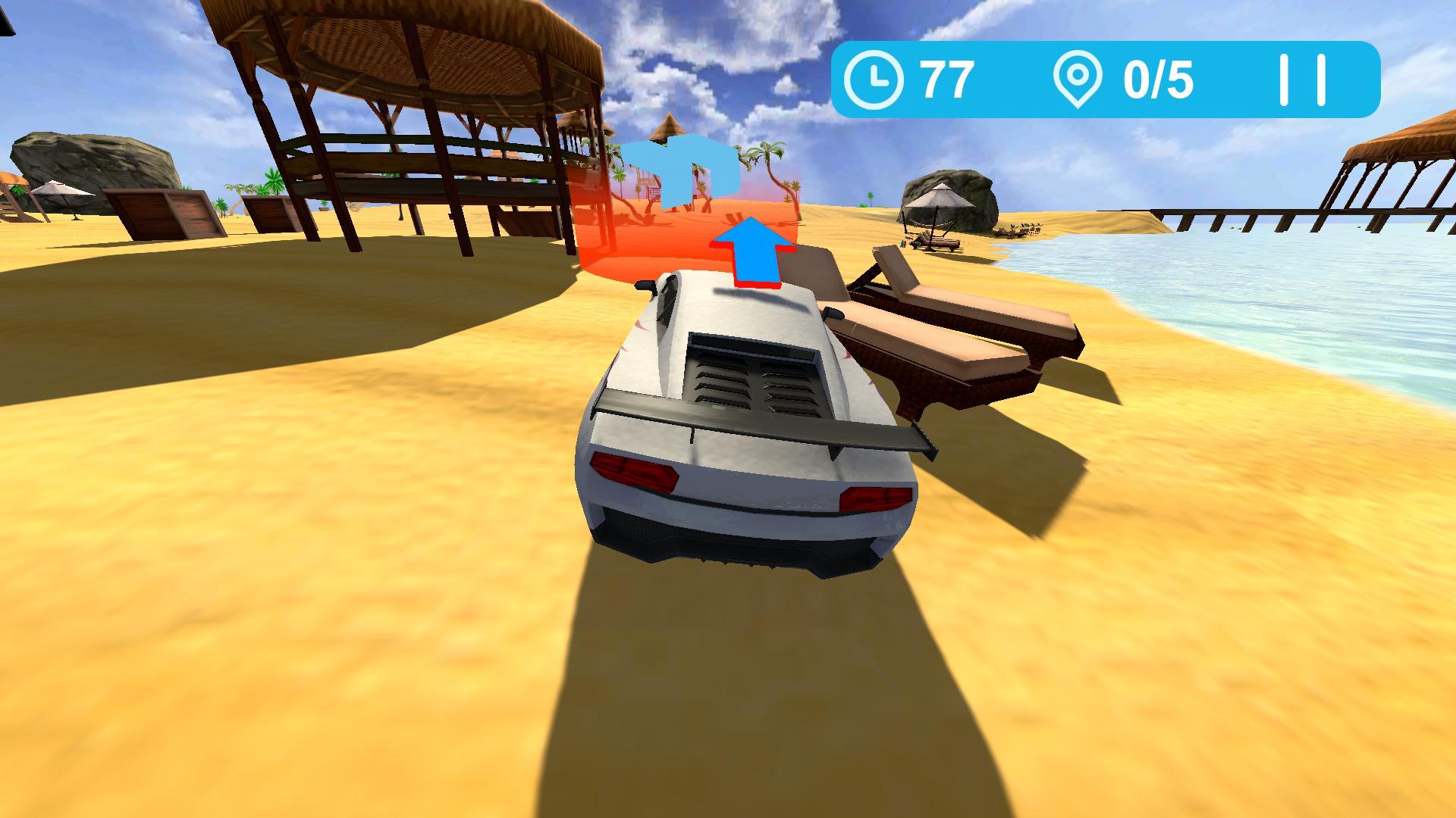Surfing by car 3D screenshot