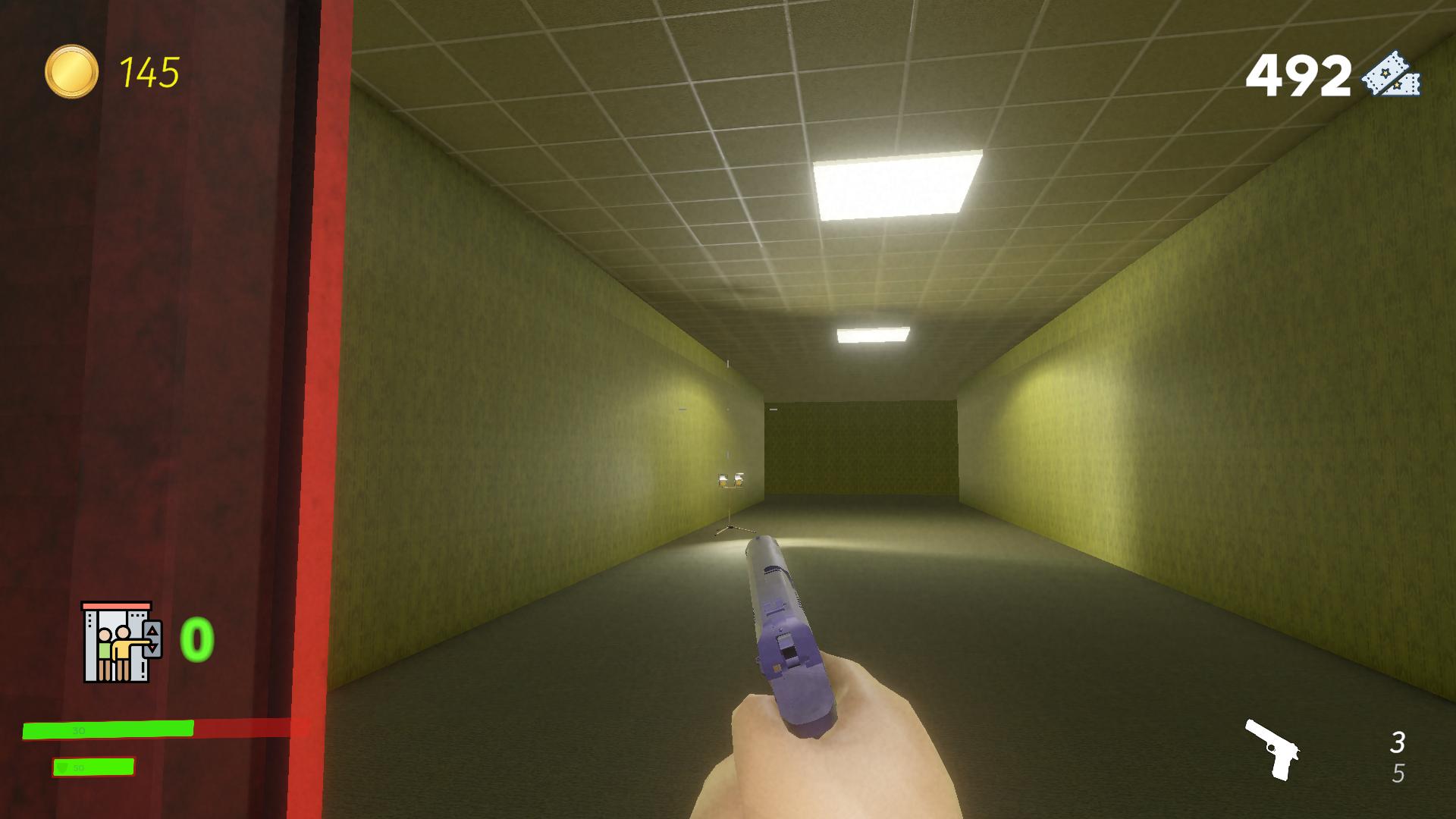 Glued in an elevator: BackRooms — screenshot 2