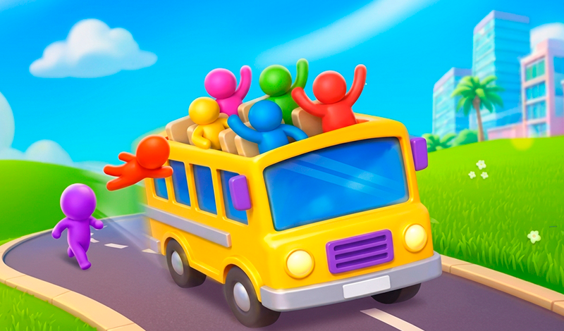 Unjam the Traffic: Bus Stop! game cover