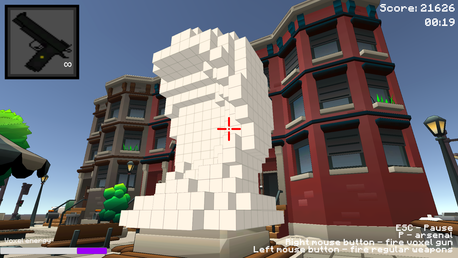 Nubik destroys the city screenshot